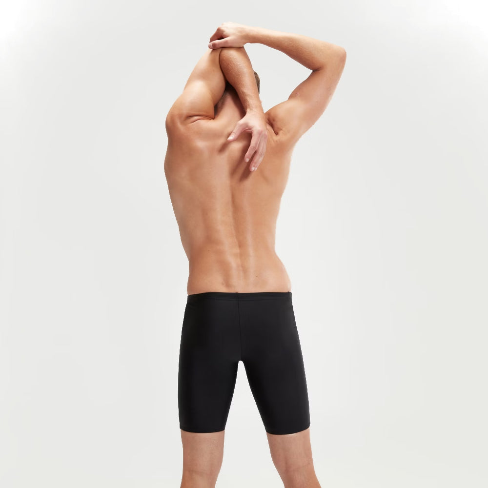 Speedo Men's Medley Logo Swimming Jammer (Black/Charcoal)