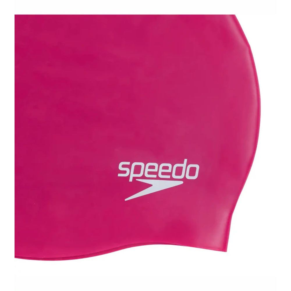 Speedo Adult's Moulded Silicon Swimming Cap (pink)