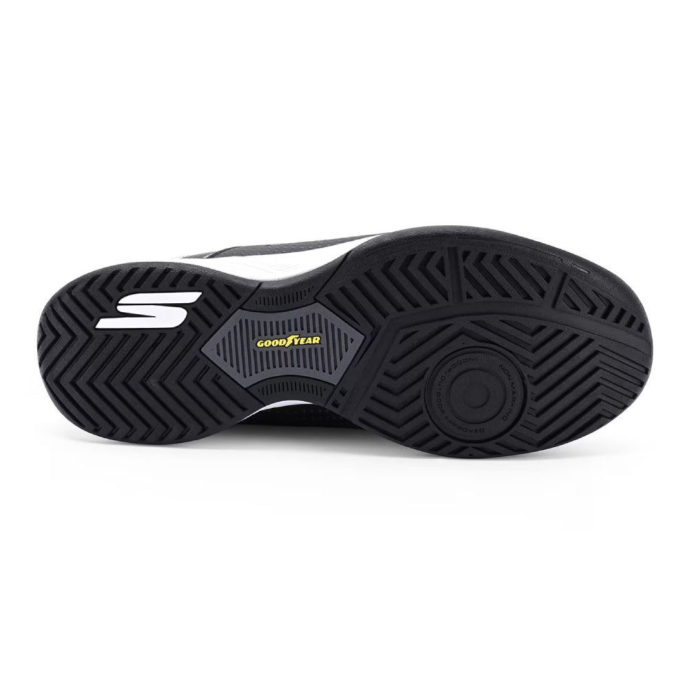 SKECHERS Women's Viper Court Reload Multi Court Shoe (Black/White)