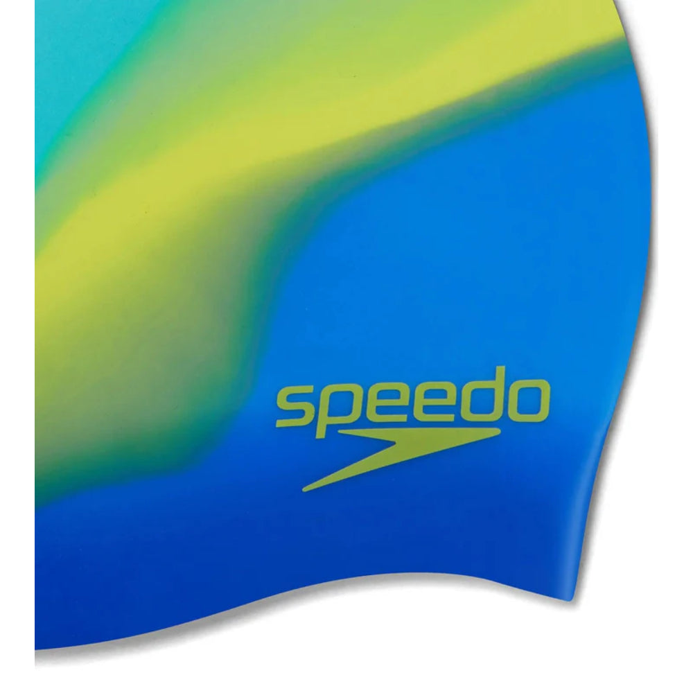 Speedo Junior's Multi Color Swimming Cap (Blue)