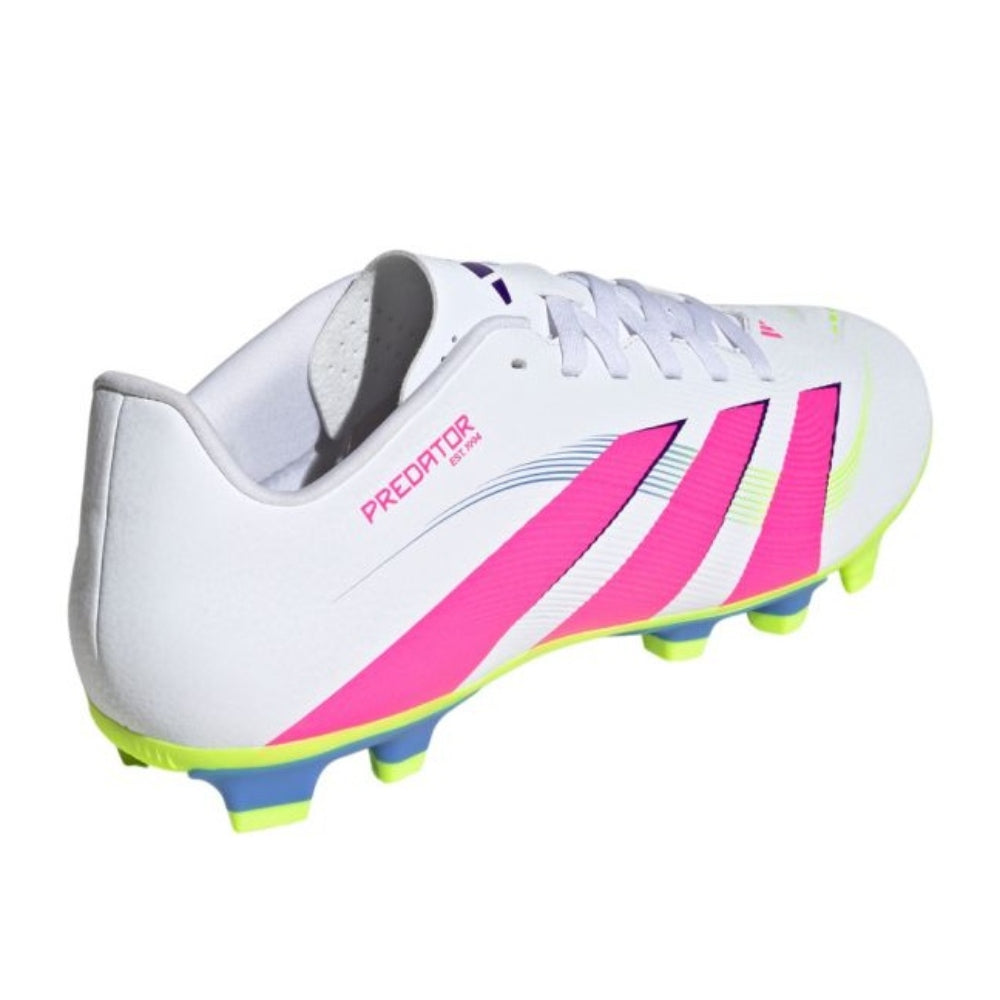 Adidas Predator Club FG/Mg Football Shoe (White/Pink/Green)