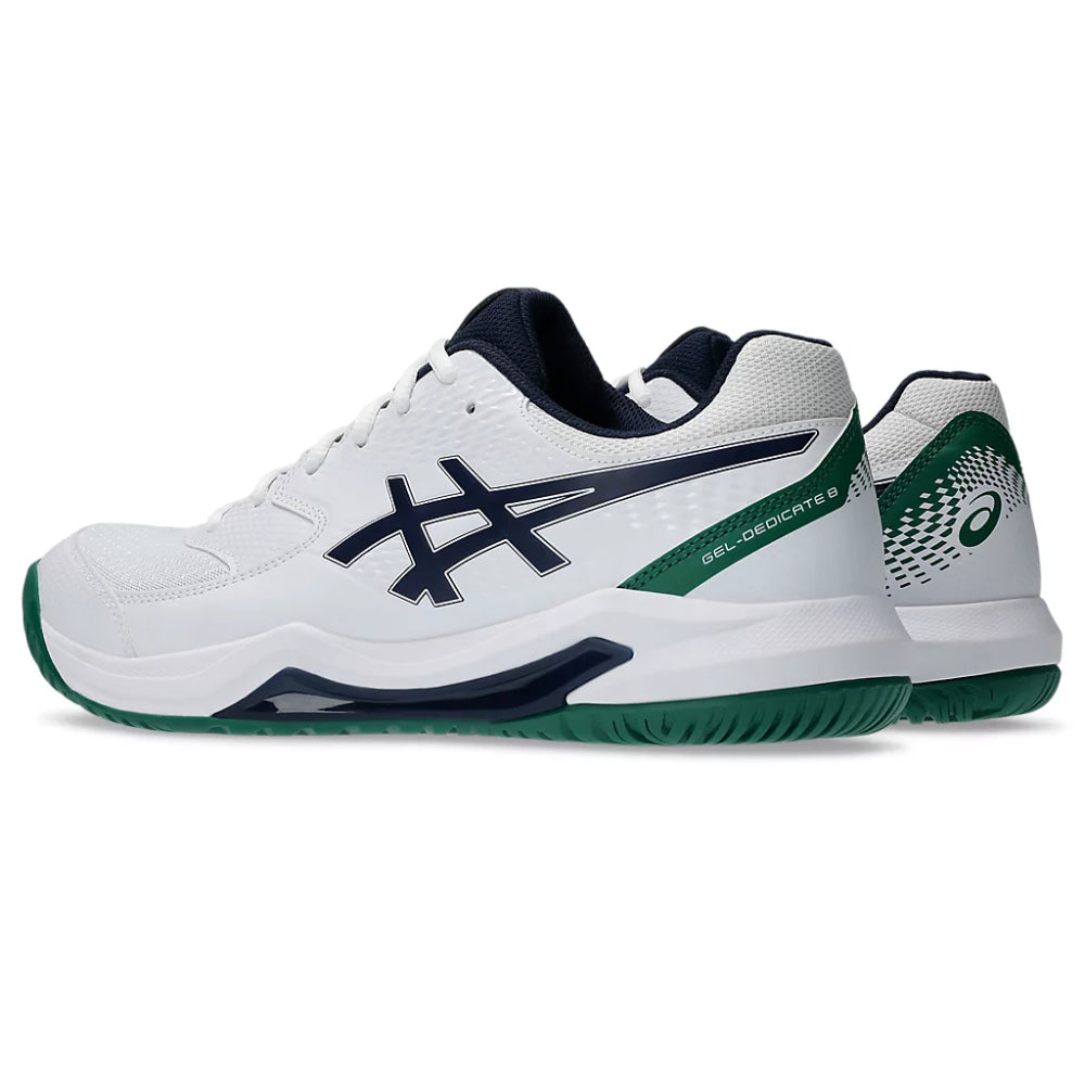 ASICS Men's Gel-Dedicate 8 Tennis shoes (White / Midnight)