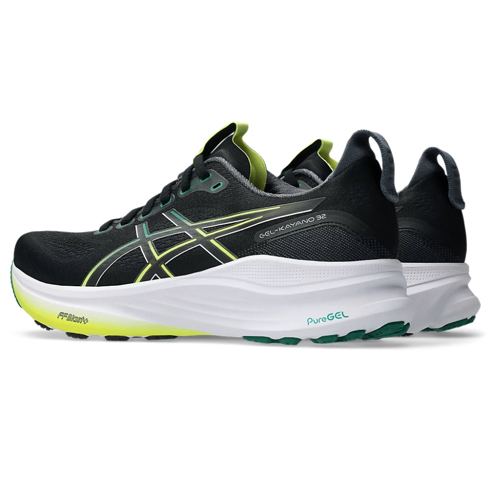 ASICS Men's Gel-Kayano 32 Running Shoe (Black/jasper Green)