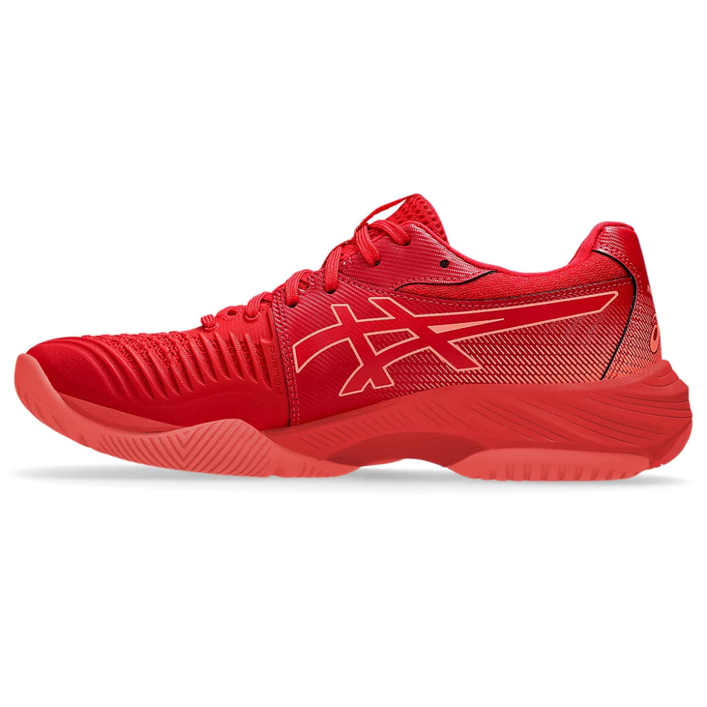 ASICS Men's Netburner Ballistic FF3 Badminton Shoe (Speed Red/Sun Coral)