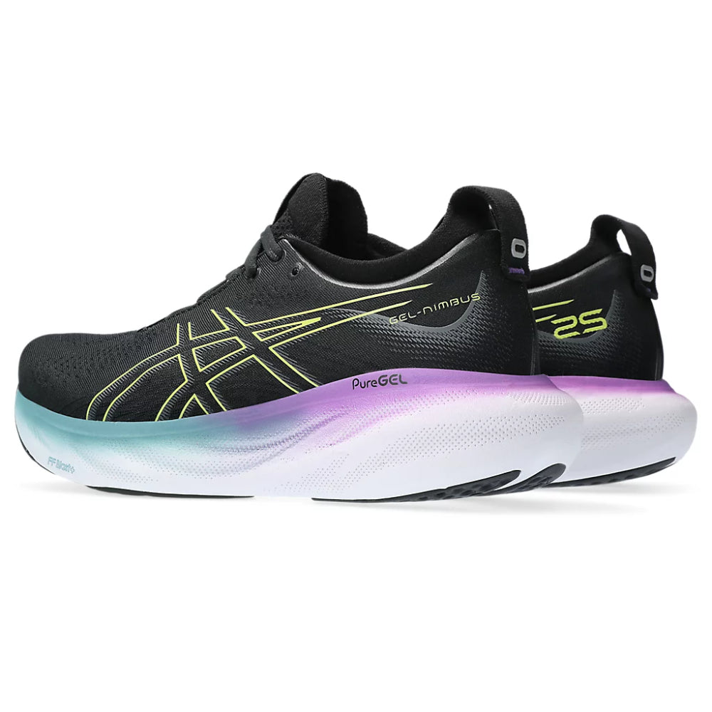 Asics Women Gel-Nimbus 25 latest black,Glow Yellow Shoes