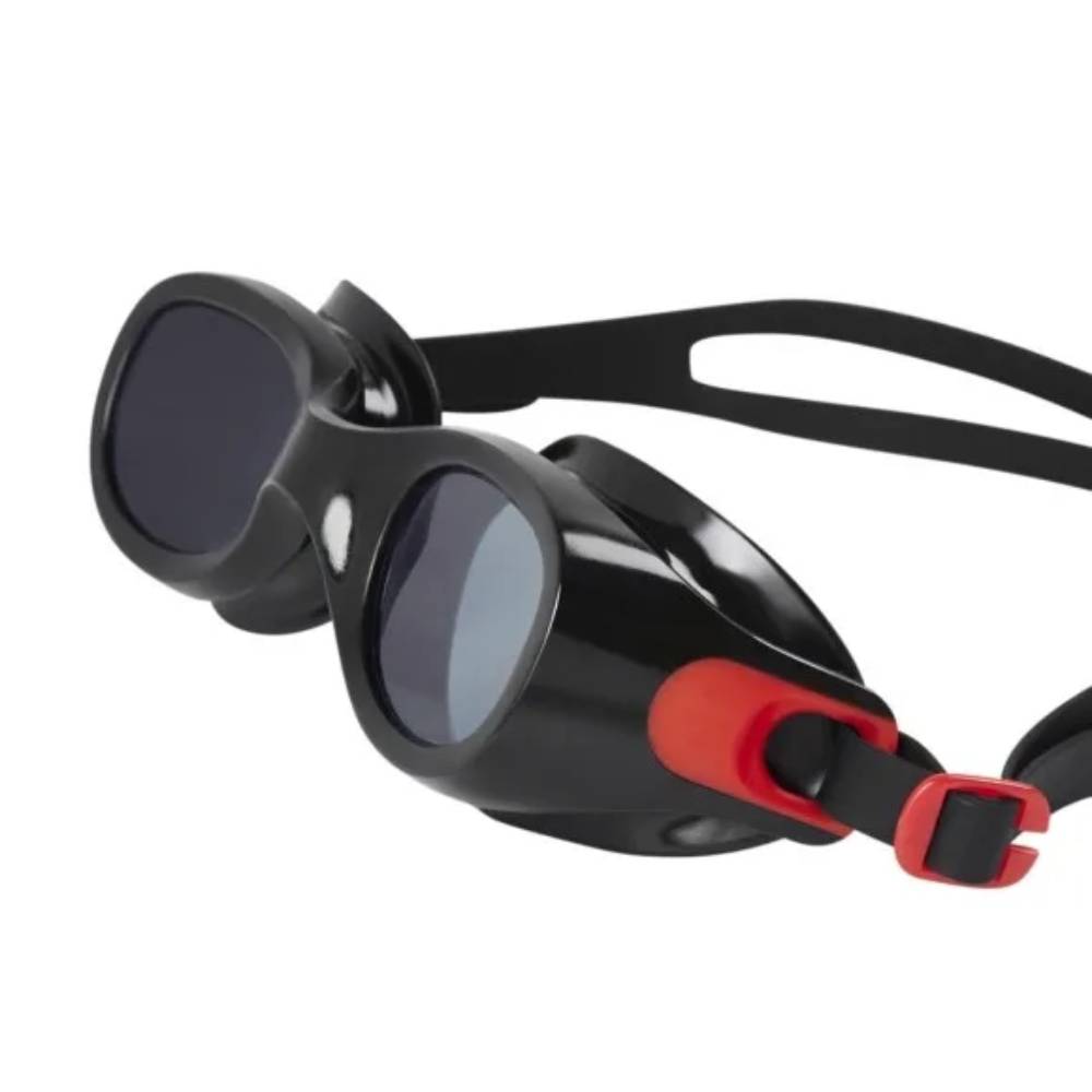 Speedo Adult's Futura Classic Swimming Goggle (Red/Smoke)