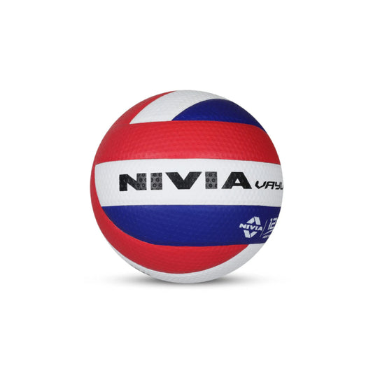 Nivia Vayu Pasted Volleyball (Red/White/Blue)