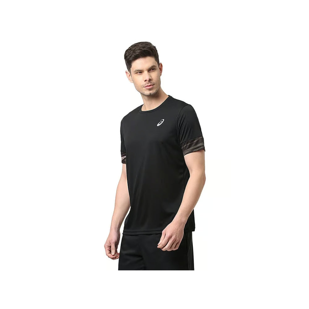 asics latest panel black top