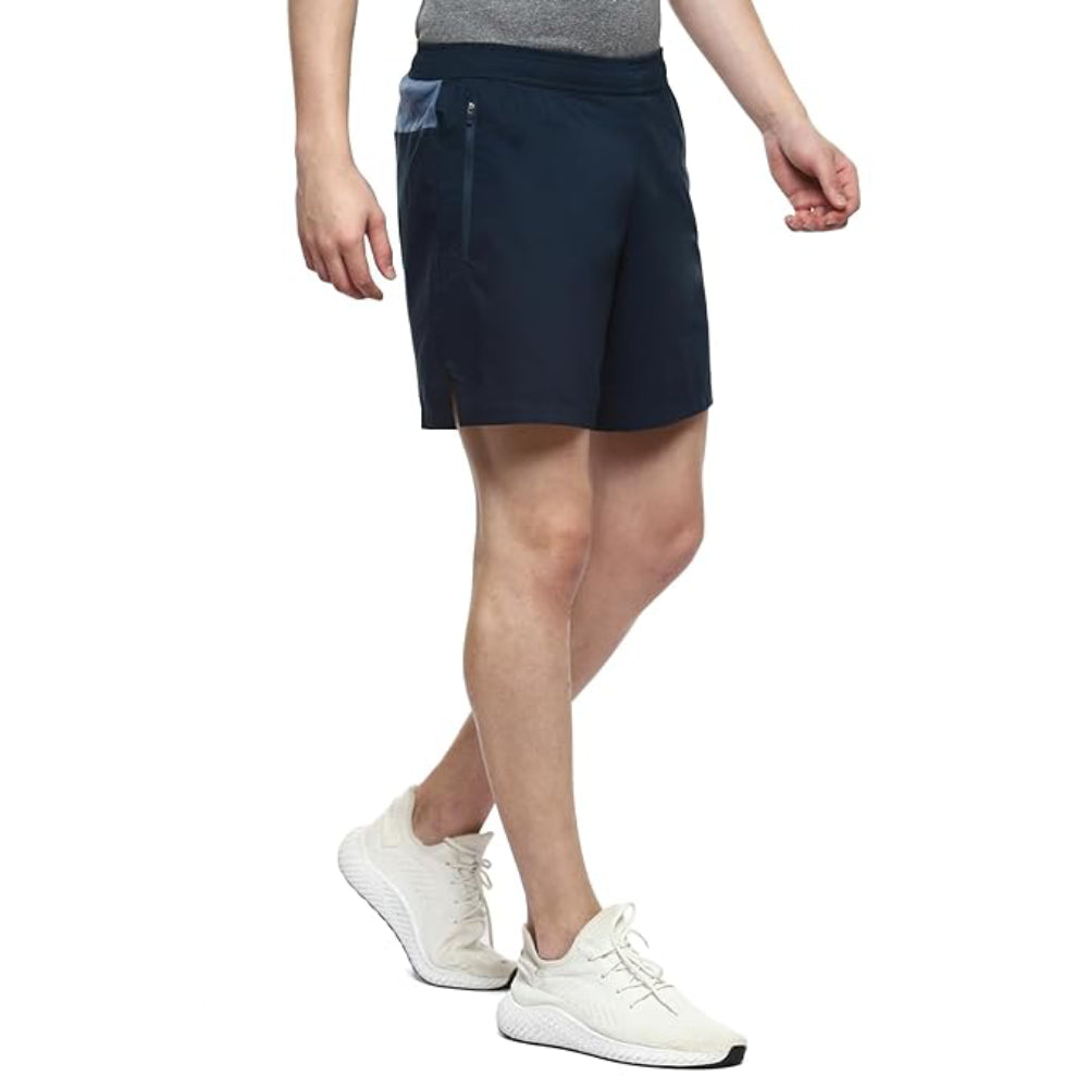 asics quick dry fabric woven french Blue short