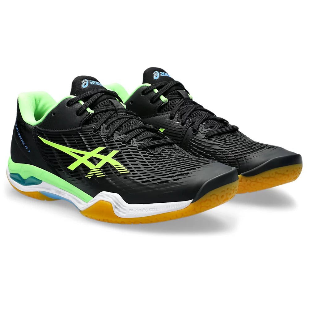 asics Court Control FF 3 latest badminton Black,Lime Burst Shoes