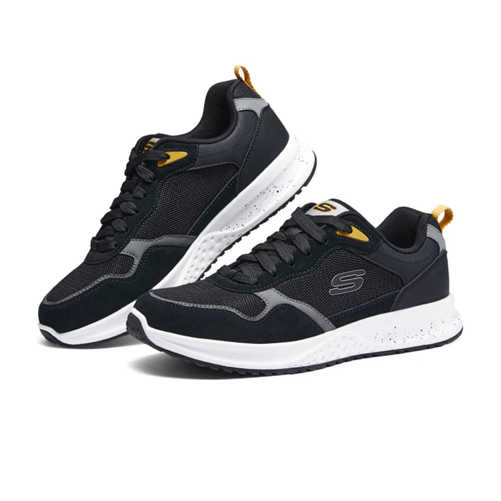 SKECHERS Men's Fletch Alford Walking Shoe (Black)