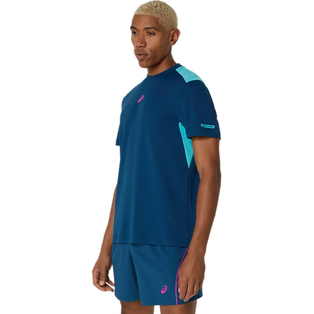 ASICS Men's Padel Court SS Top (Blue)