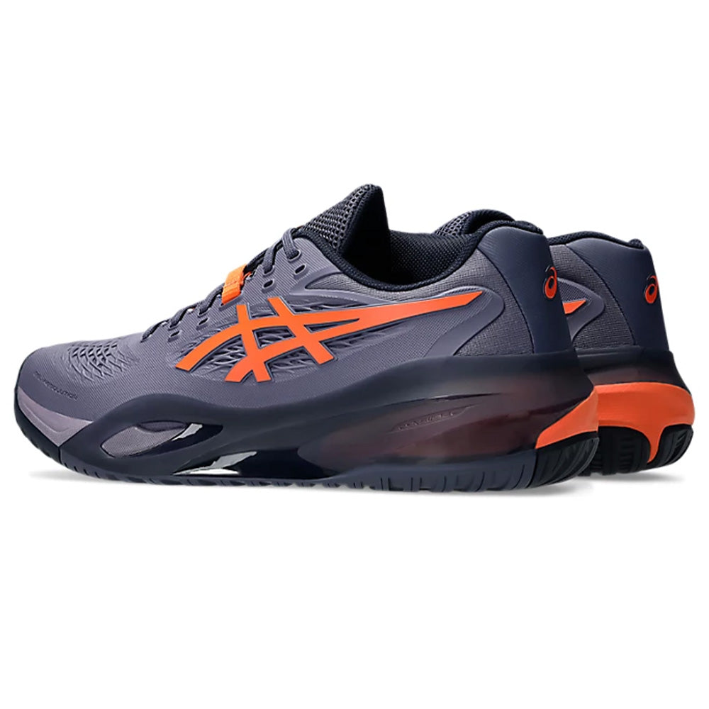 ASICS Men's Gel-Resolution X Tennis Shoe (Greyish Purple/Nova Orange)
