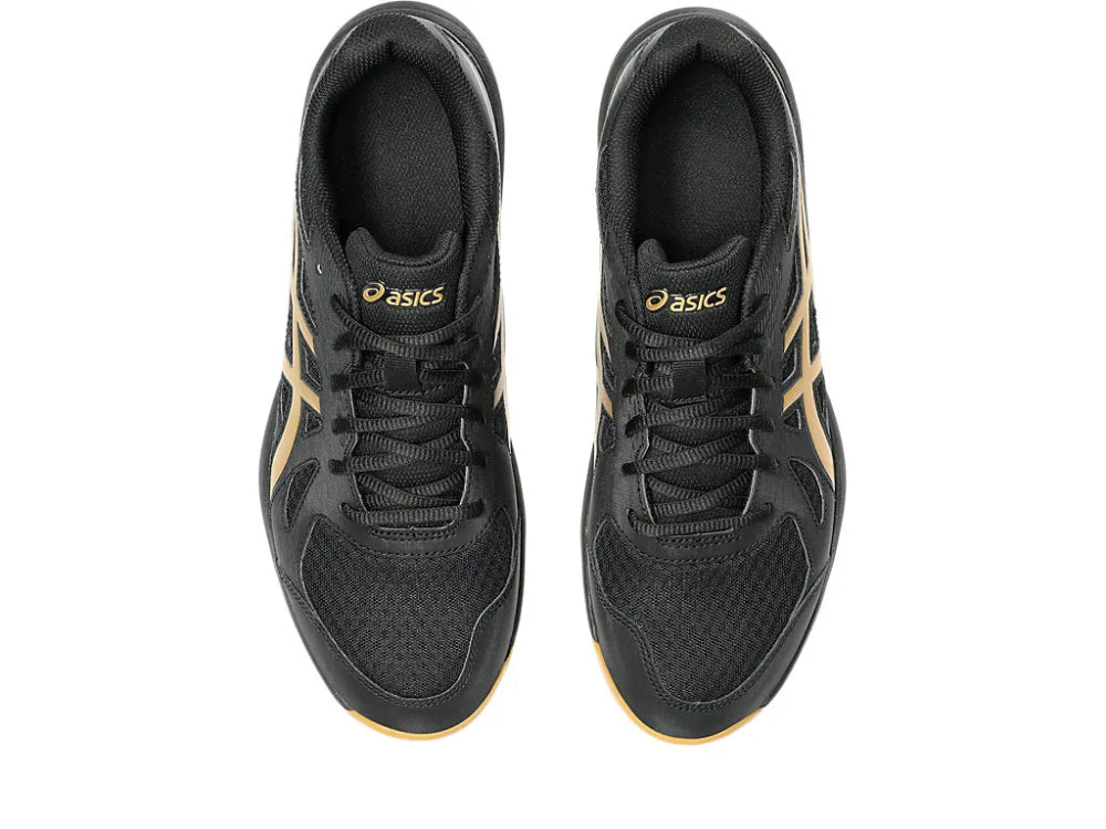 ASICS Men's Upcourt 6 Badminton Shoe (Black/Pure Gold)