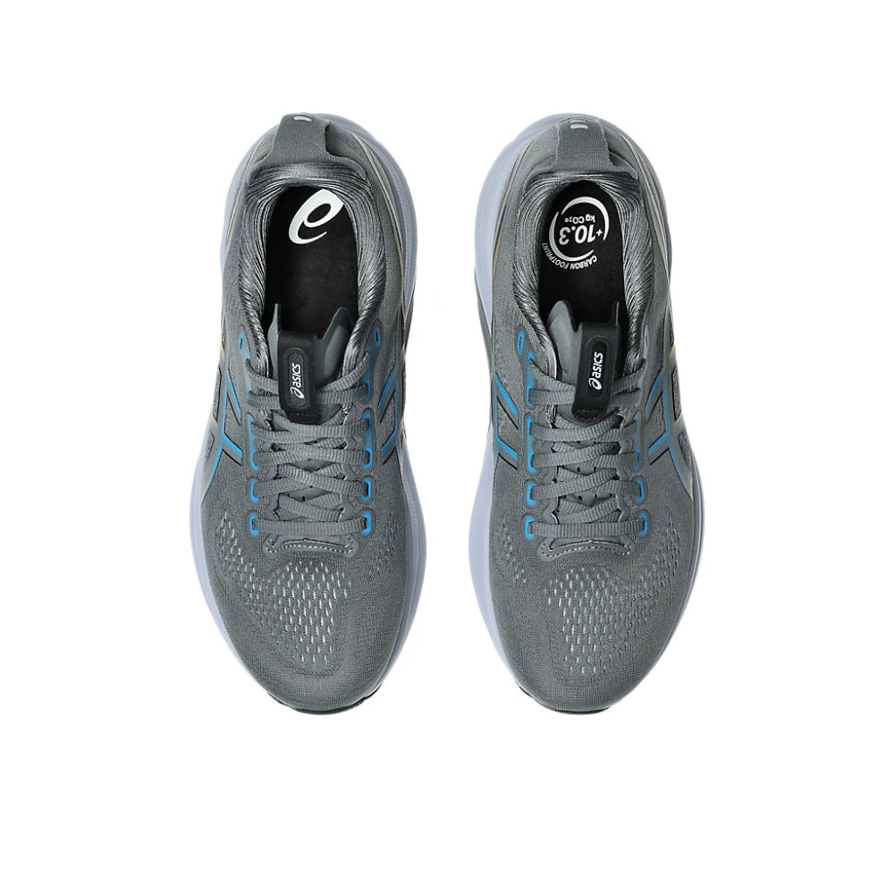 ASICS Men's Gel-Kayano 32 Running Shoe (Steel grey/Aegean Blue)