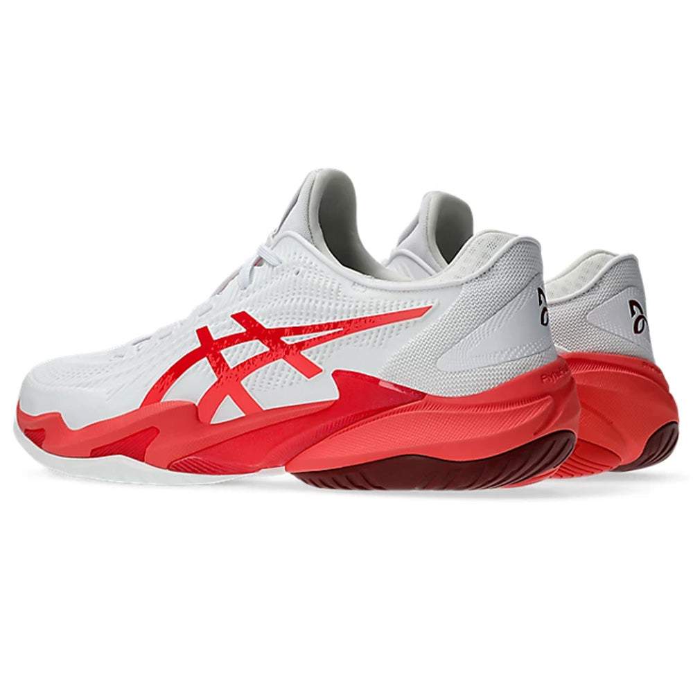 ASICS Men's Court FF 3 Novak Tennis Shoe (White/Electric Red)