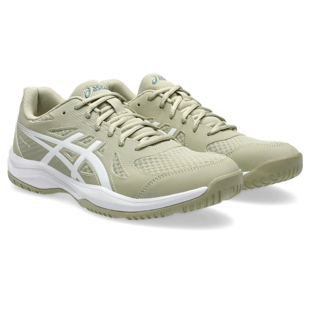 ASICS Men's Upcourt 6 Badminton Shoe (Khaki/White)