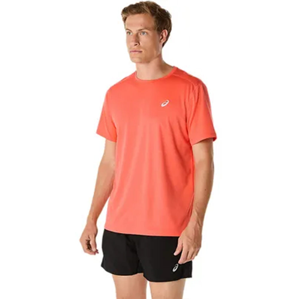 ASICS Men's Silver SS Top (Orange)
