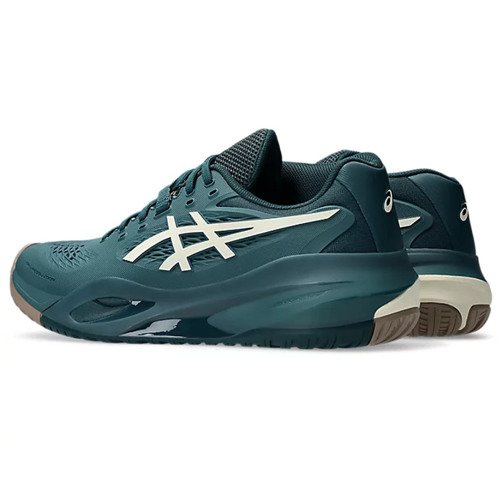 ASICS Men's Gel-Resolution X Tennis Shoe (Saxon Green/Birch)
