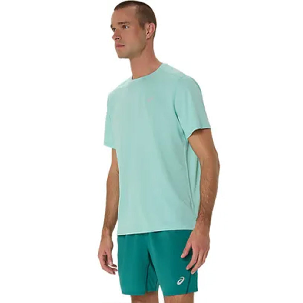 ASICS Men's Silver SS Top (Green)