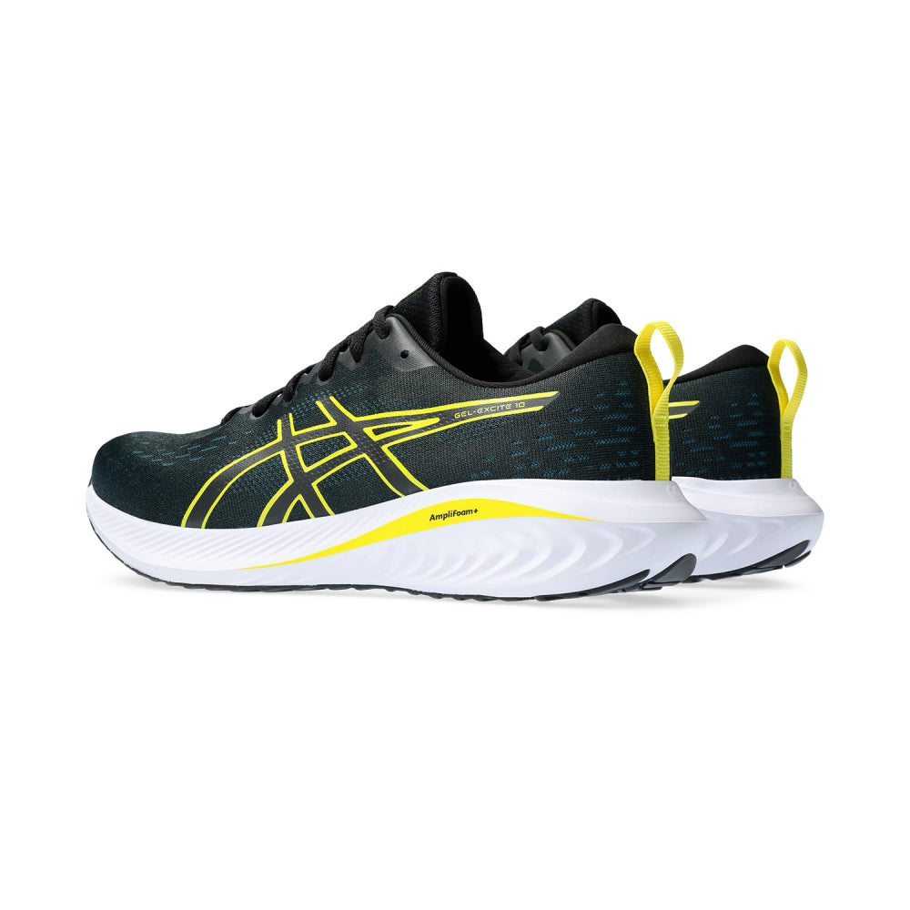 asics Gel Excite 10 top running Black,Bright Yellow Shoes
