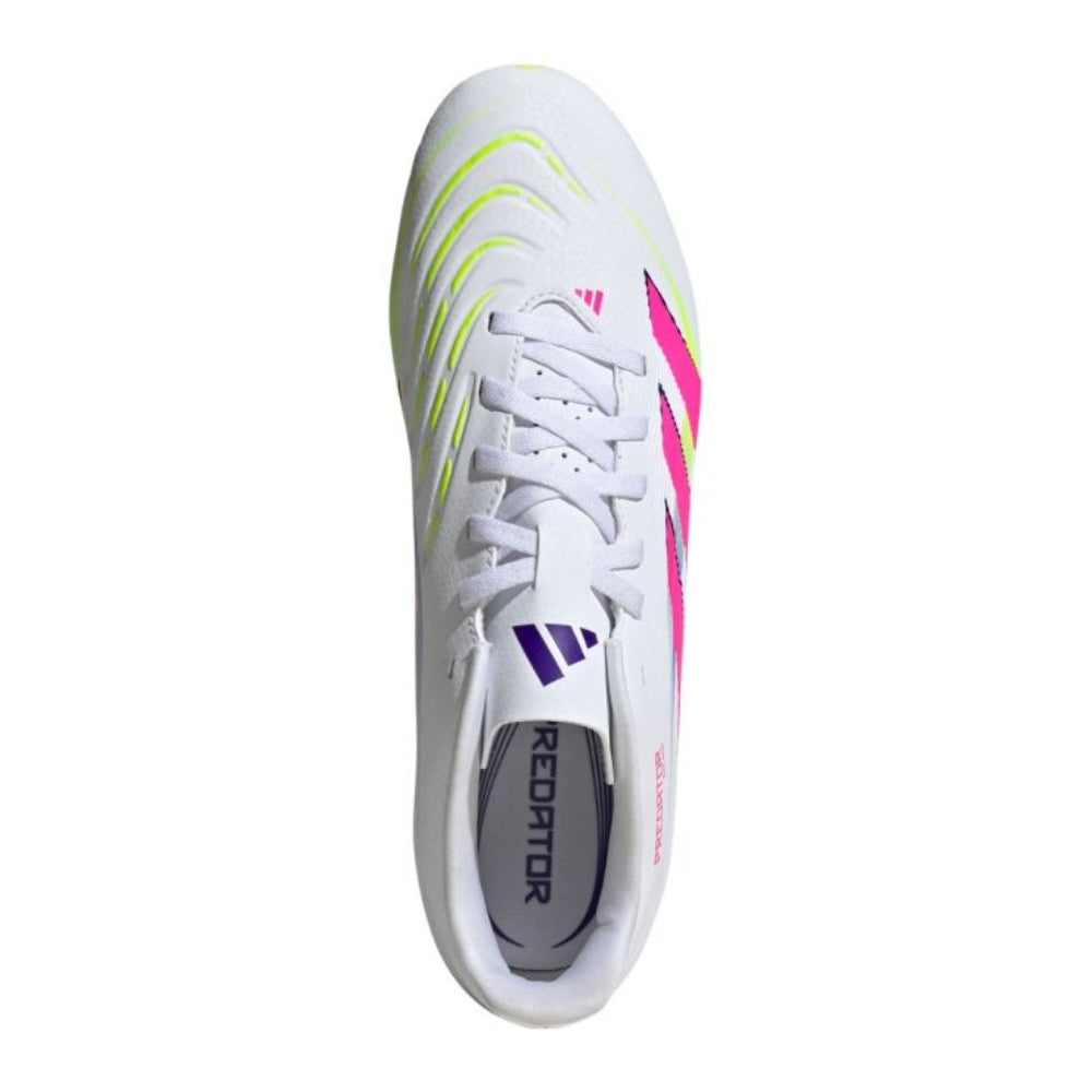 Adidas Predator Club FG/Mg Football Shoe (White/Pink/Green)