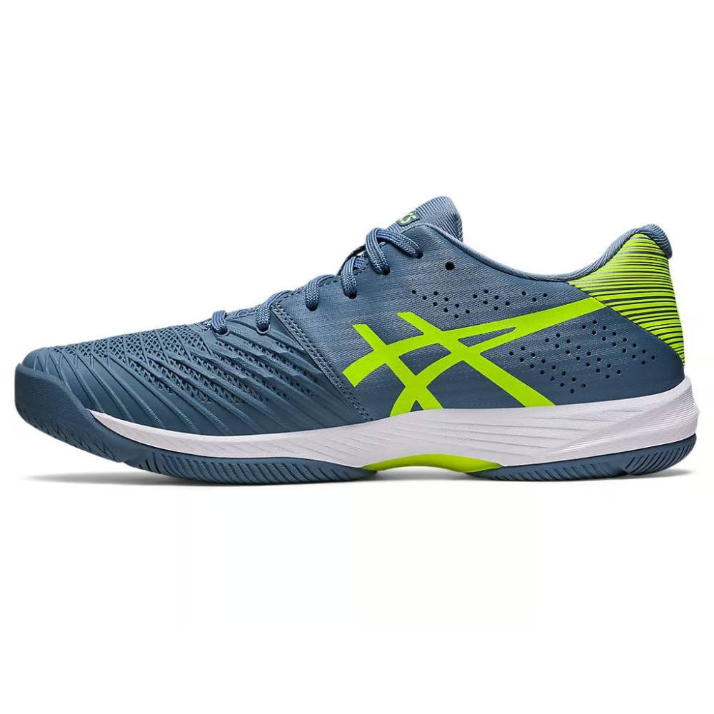 asics Solution Swift FF latest Steel Blue,Hazard Green Shoes