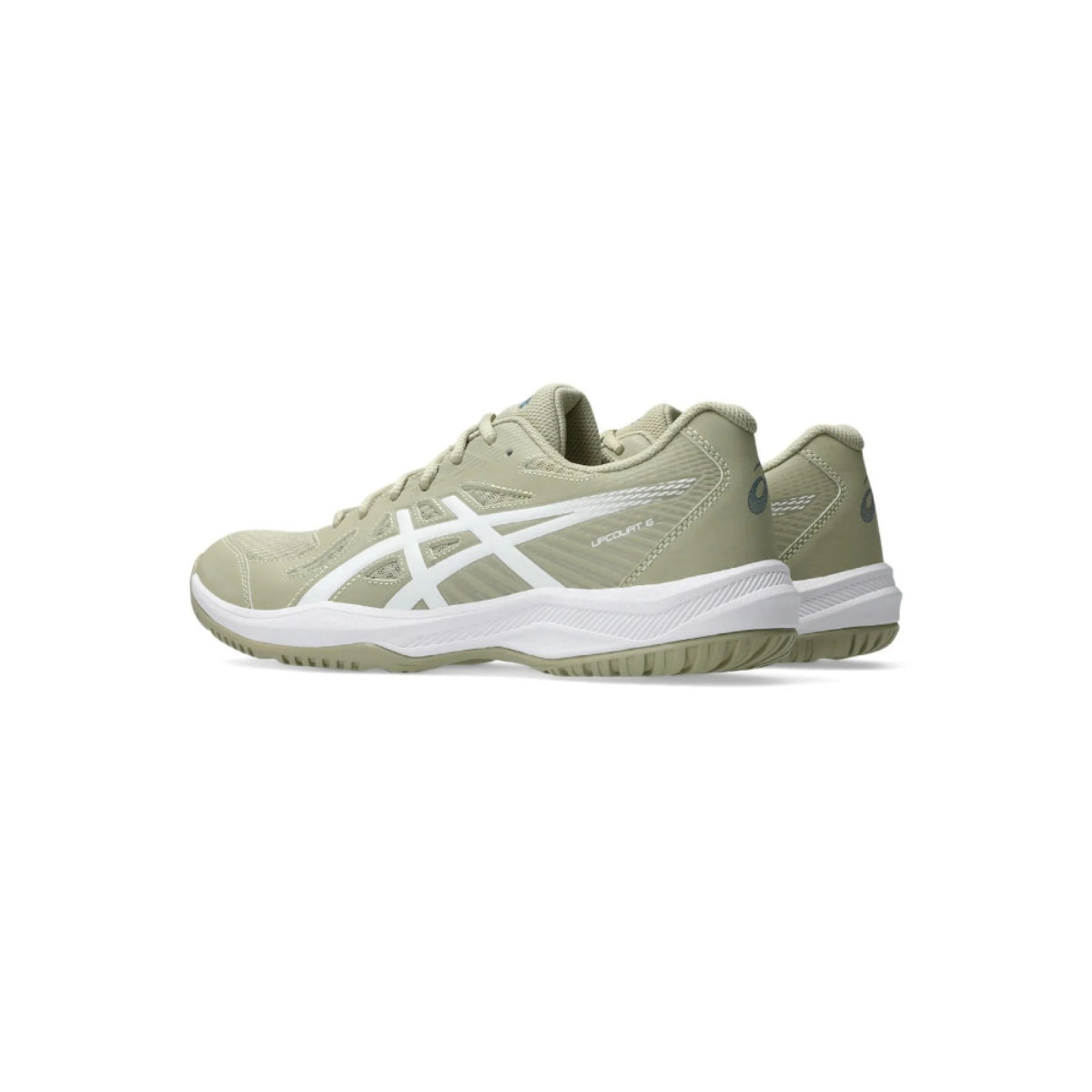 ASICS Men's Upcourt 6 Badminton Shoe (Khaki/White)