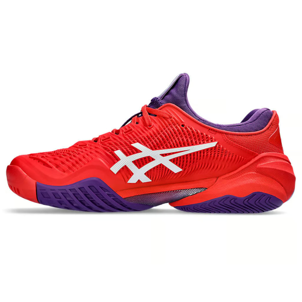 asics Court FF 3 Novak latest Classic Red,White Shoe