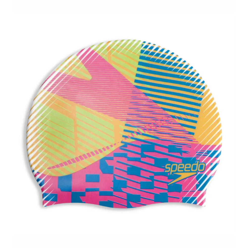 Speedo Adult's Digital Printed Swimming Cap (Multicolor)