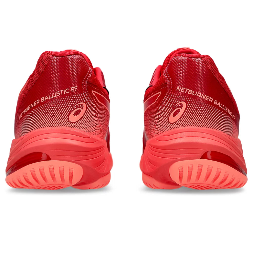 ASICS Men's Netburner Ballistic FF3 Badminton Shoe (Speed Red/Sun Coral)