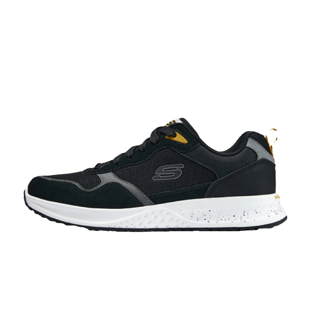 SKECHERS Men's Fletch Alford Walking Shoe (Black)