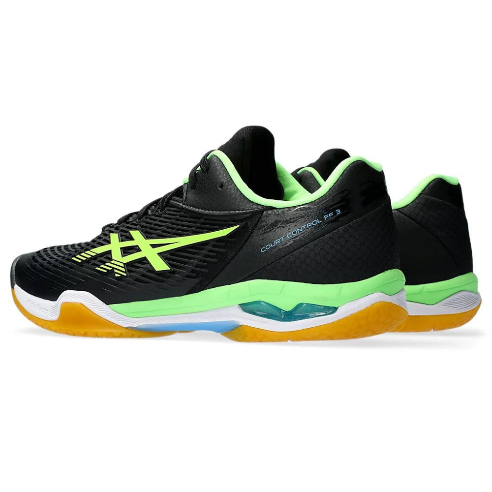 asics Court Control FF 3 latest Black,Lime Burst Shoes