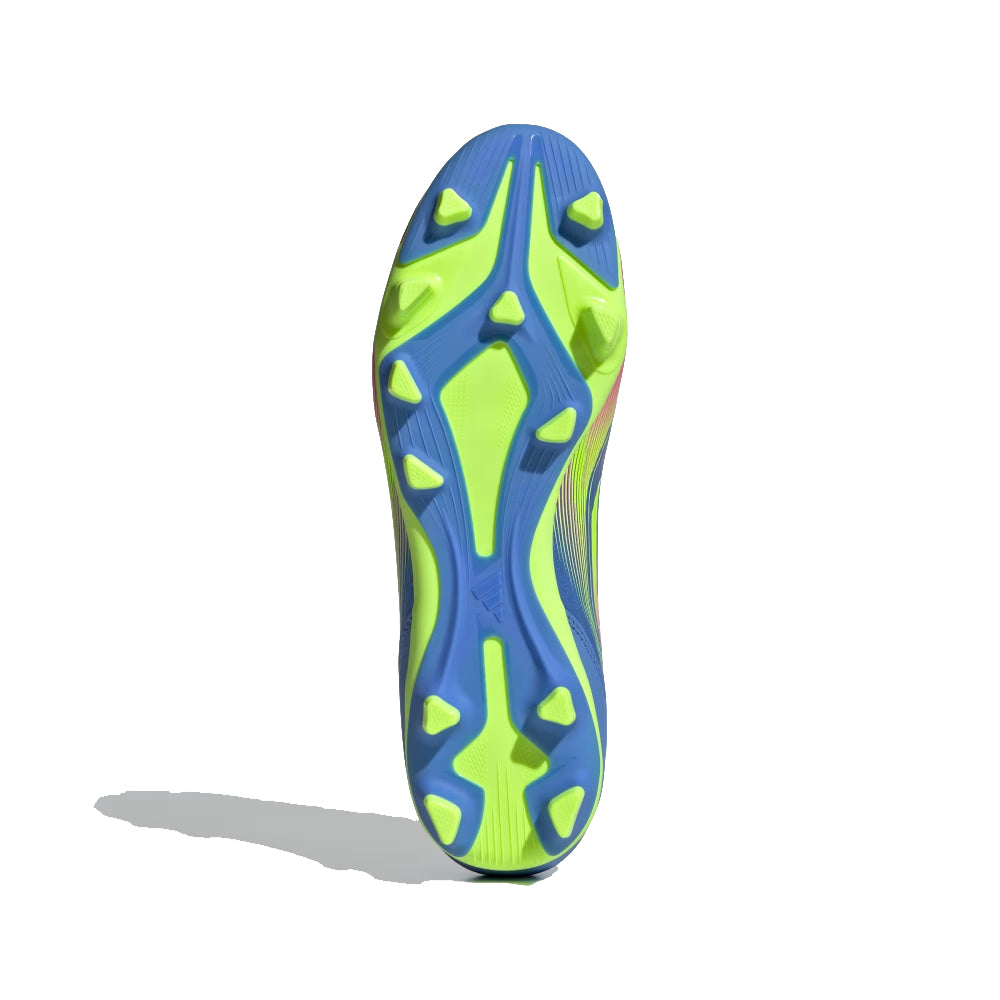 Adidas Men's F50 Club Firm/Multi Ground Football Shoe (Blue/Lemon/Pink)