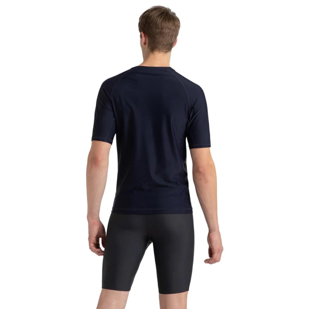 Speedo Men's Short Sleeve Suntop (Hapuna Blue/True Navy)