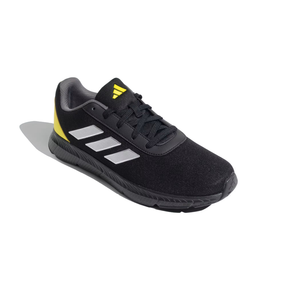 Adidas Men's Air-Yardfun Running Shoe (Black/Silver/Yellow)