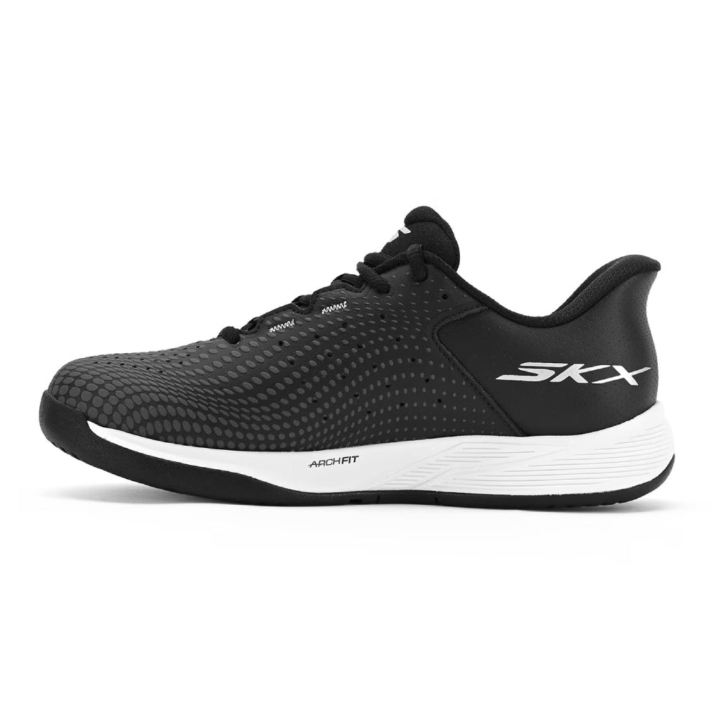 SKECHERS Women's Viper Court Reload Multi Court Shoe (Black/White)