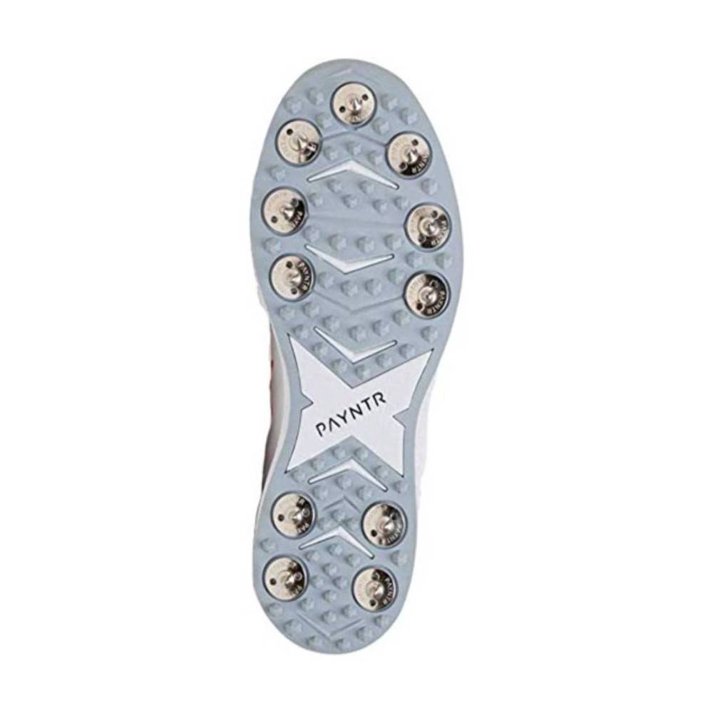 Recommended PAYNTR Men Batting Spike White Cricket Shoe