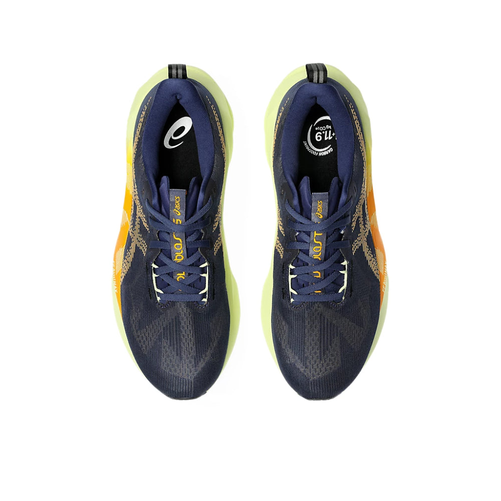 ASICS Men's Novablast 5 Running Shoe (Indigo Blue/Amber)