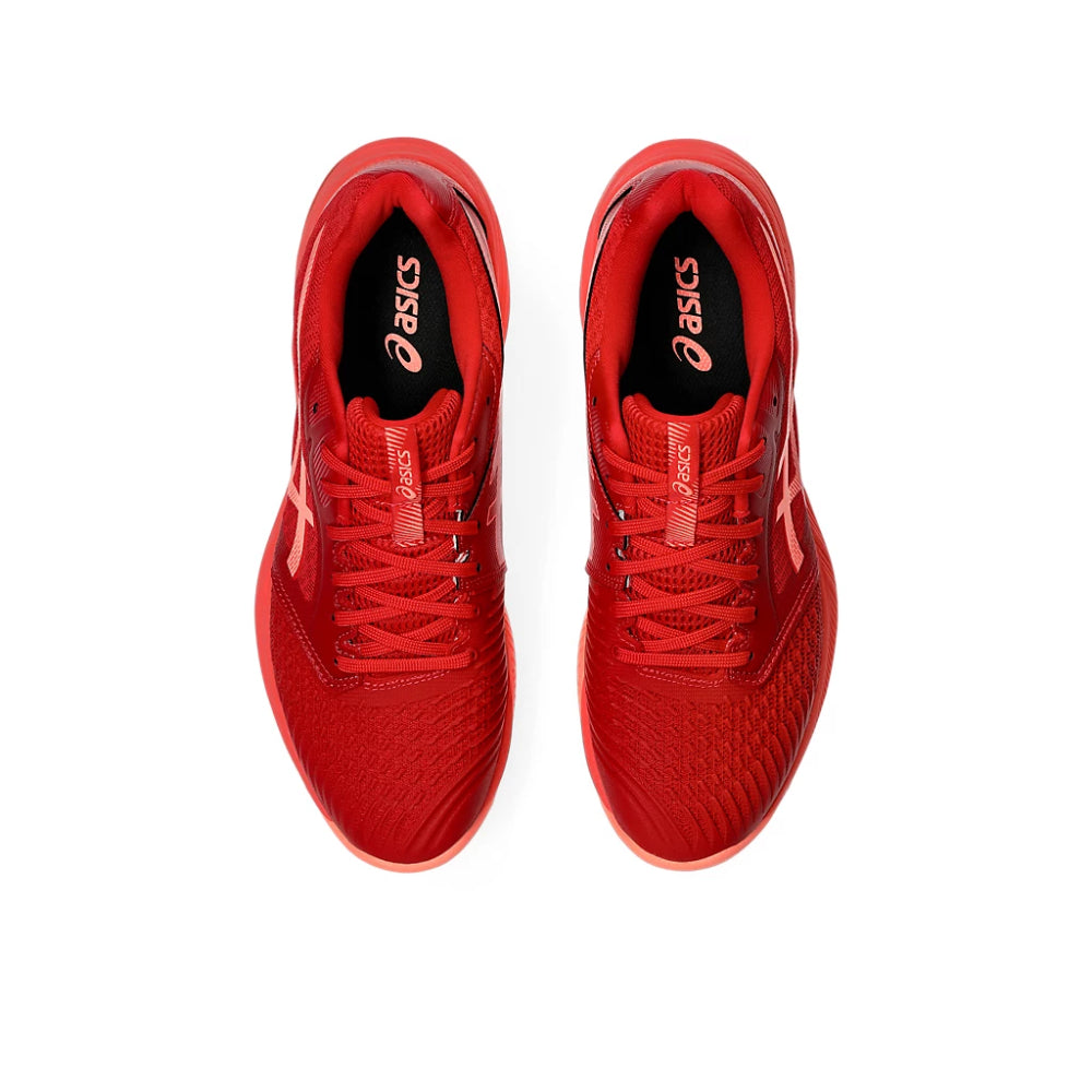 ASICS Men's Netburner Ballistic FF3 Badminton Shoe (Speed Red/Sun Coral)