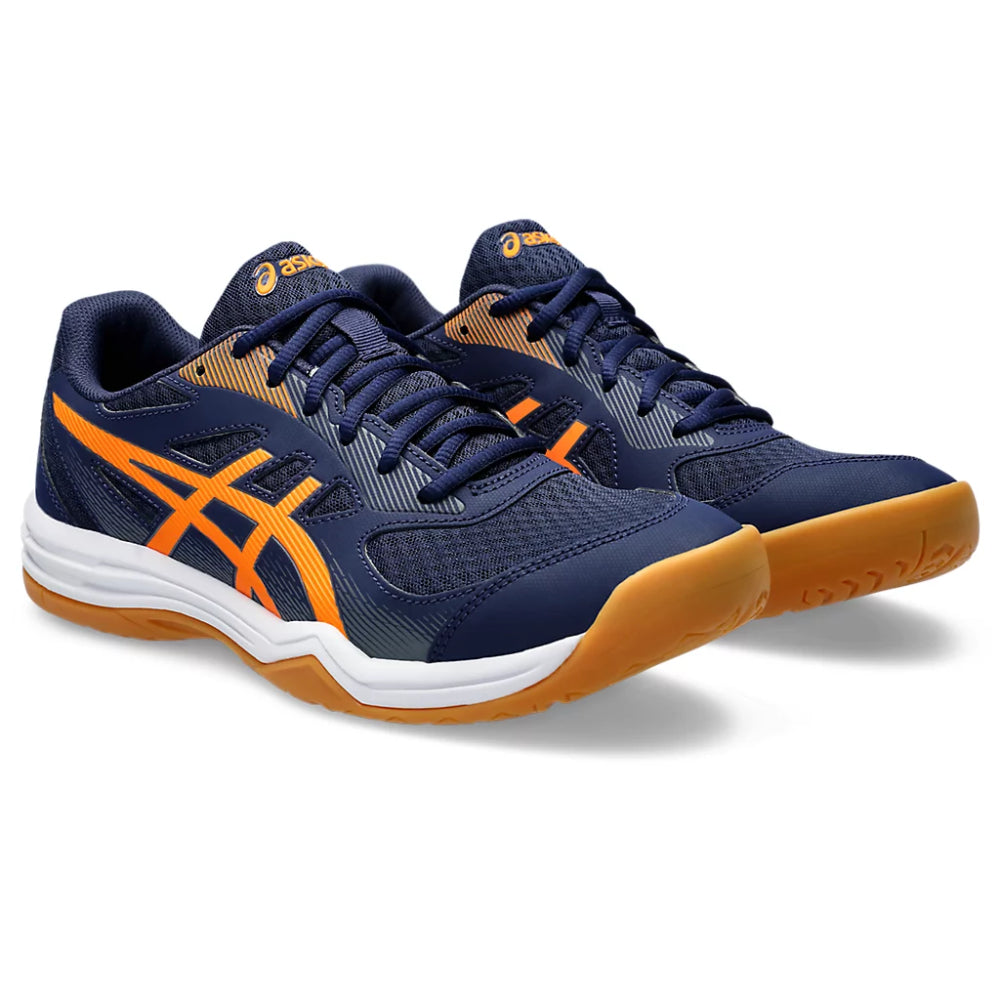 asics Upcourt 5 top badminton Peacoat,Shocking Orange Shoes