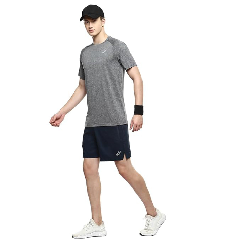 asics top 7In with inner french Blue short