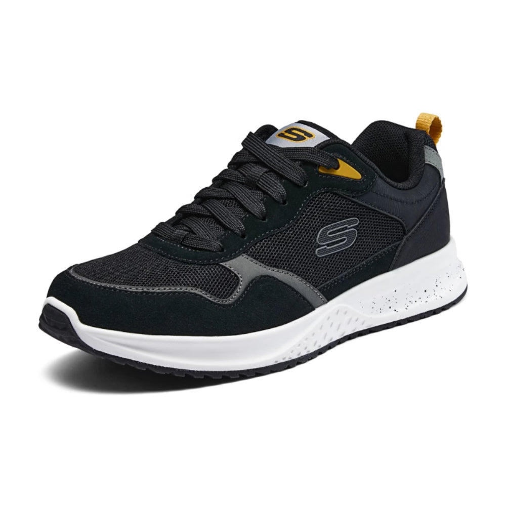 SKECHERS Men's Fletch Alford Walking Shoe (Black)