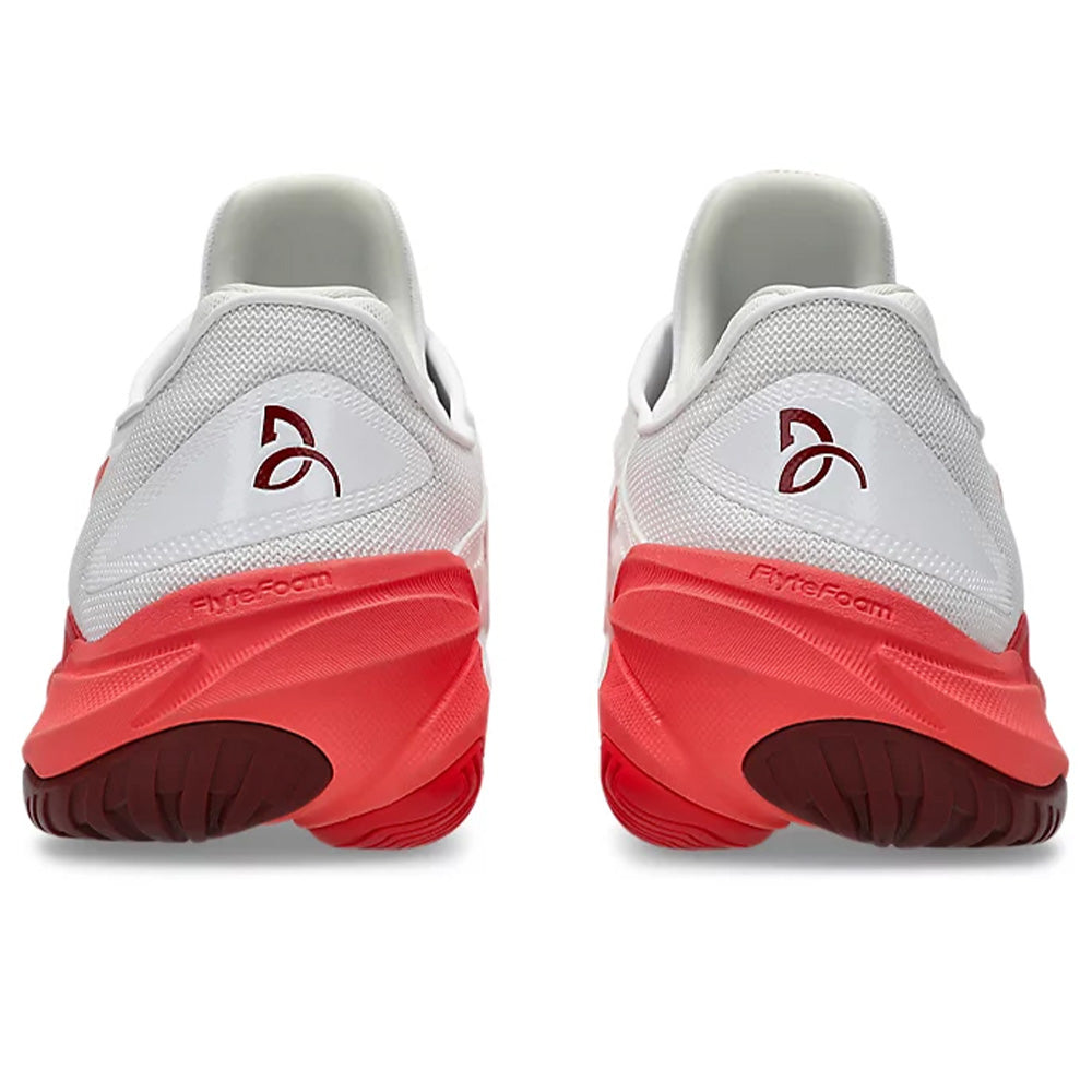 ASICS Men's Court FF 3 Novak Tennis Shoe (White/Electric Red)