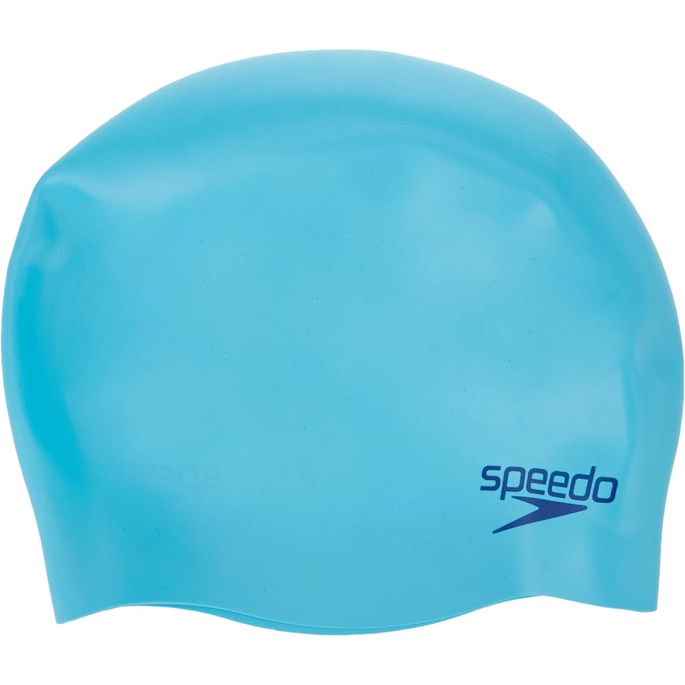 Speedo Junior's Moulded Silicon Swimming Cap (Blue)