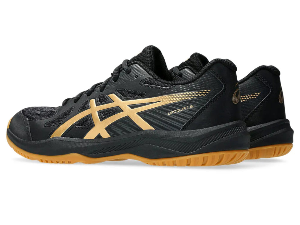 ASICS Men's Upcourt 6 Badminton Shoe (Black/Pure Gold)