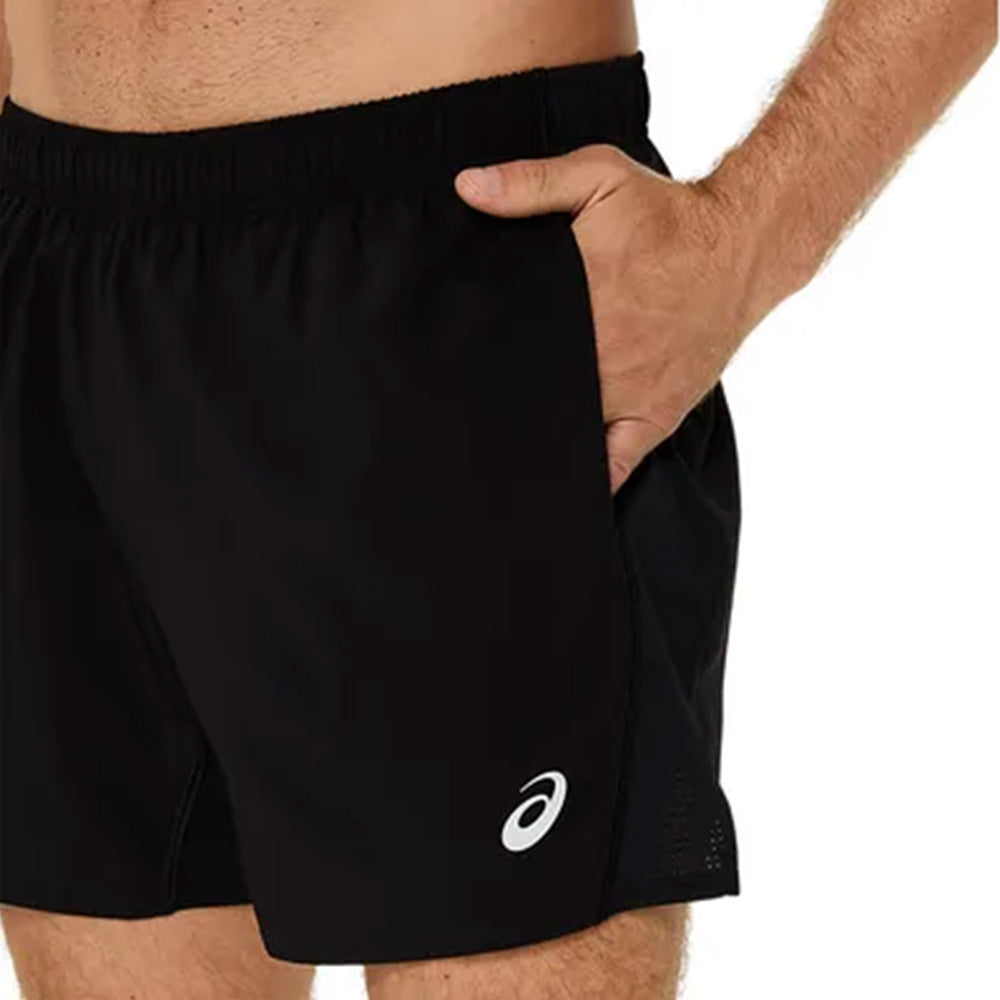 ASICS Men's Silver 5IN Short (Black)