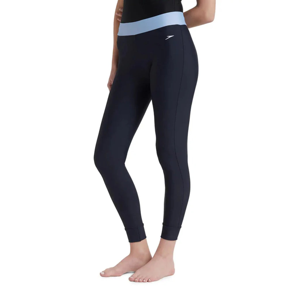 Speedo Women's Contrast Swim Legging (True Navy/Curious Blue)