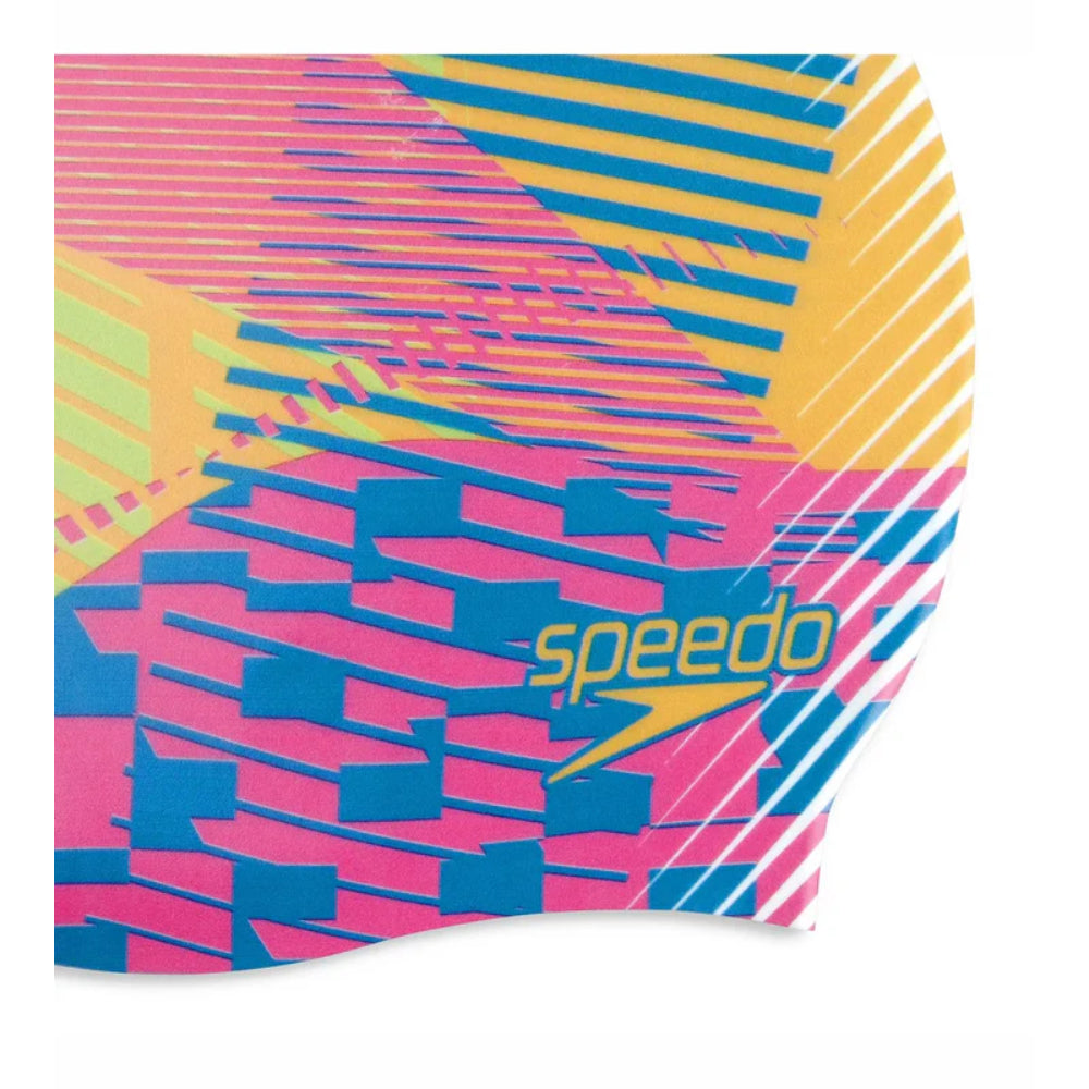 Speedo Adult's Digital Printed Swimming Cap (Multicolor)
