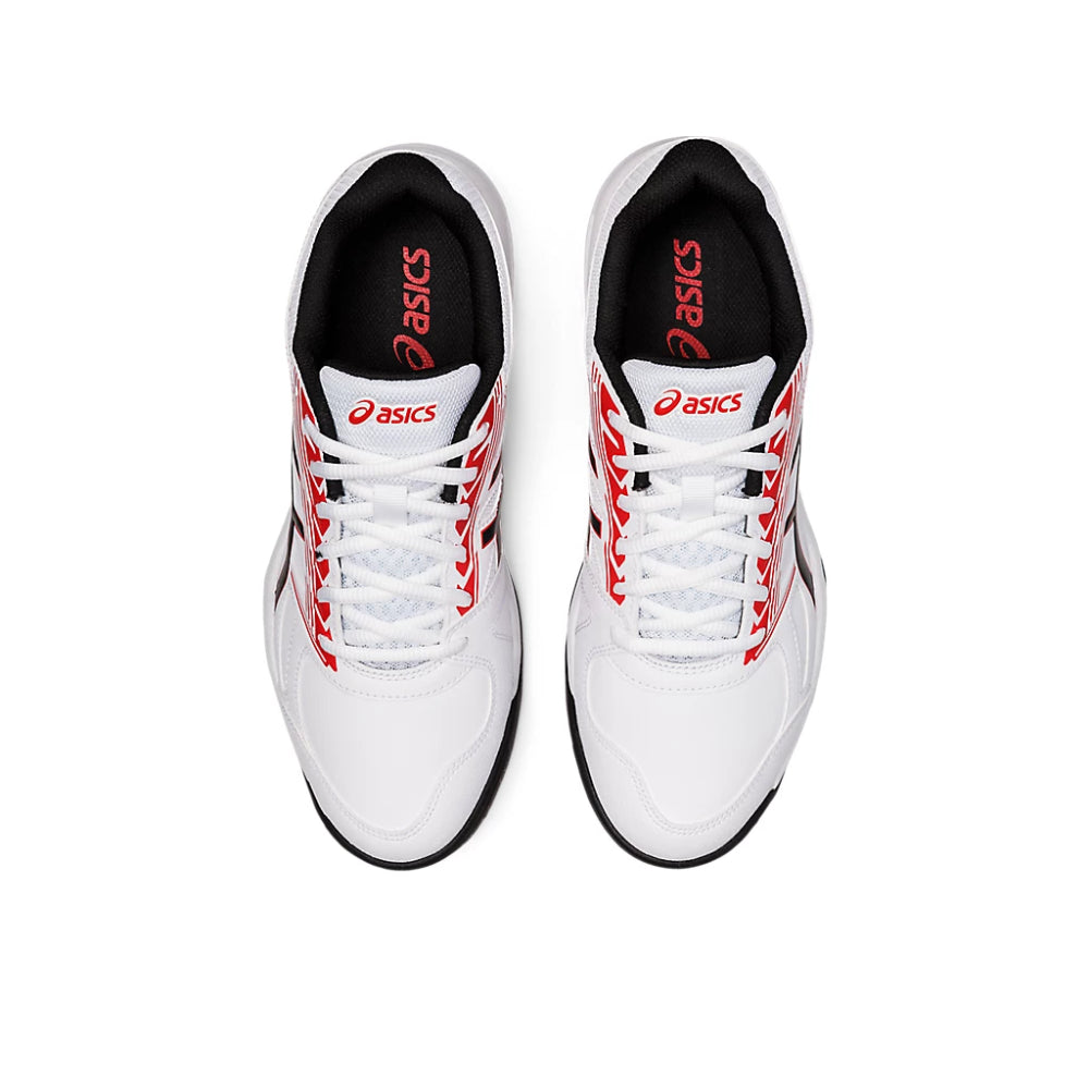 asics Gel-Lethal Field top Cricket White,Red Shoes